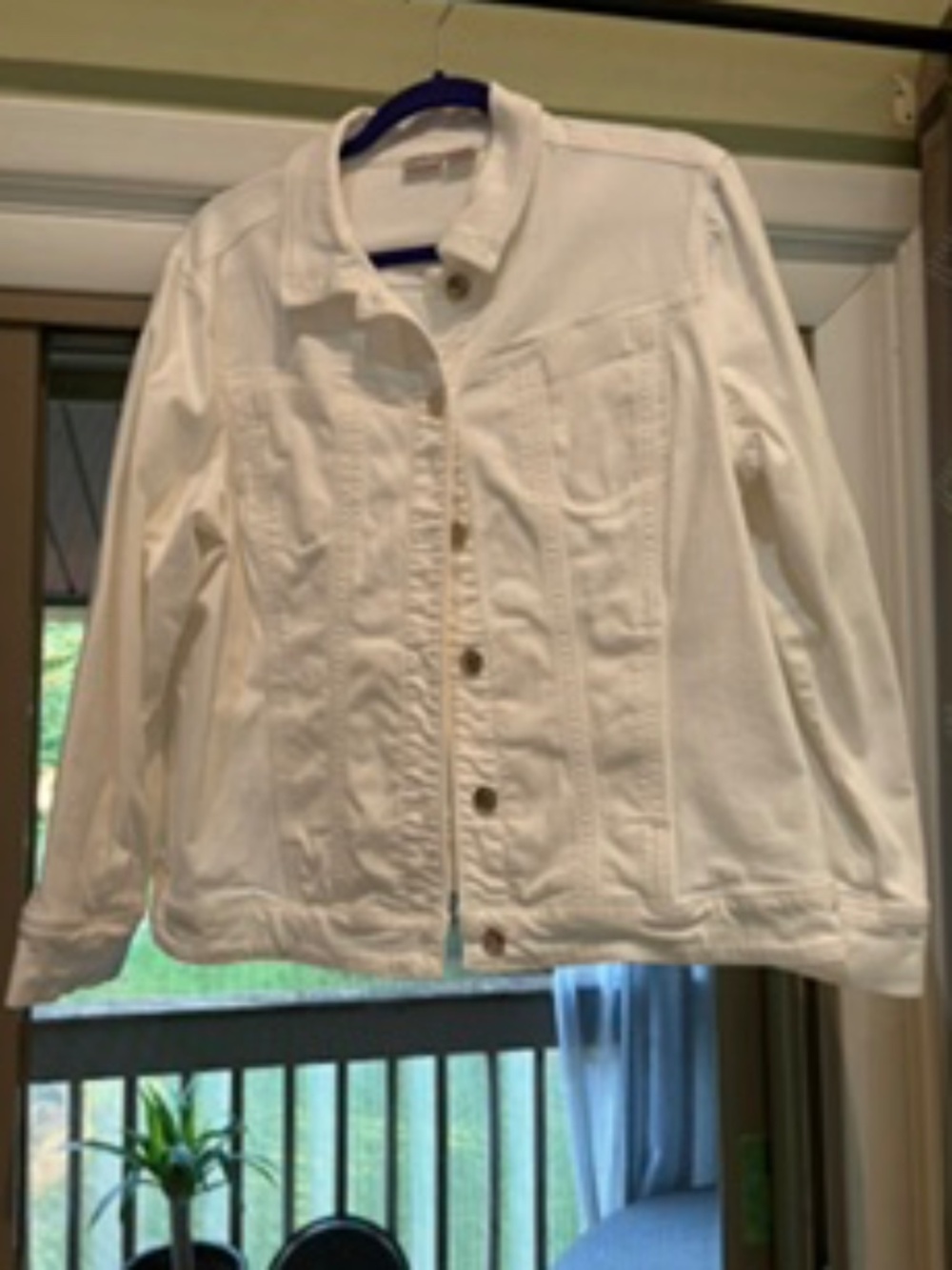 Chico's White Denim Jacket